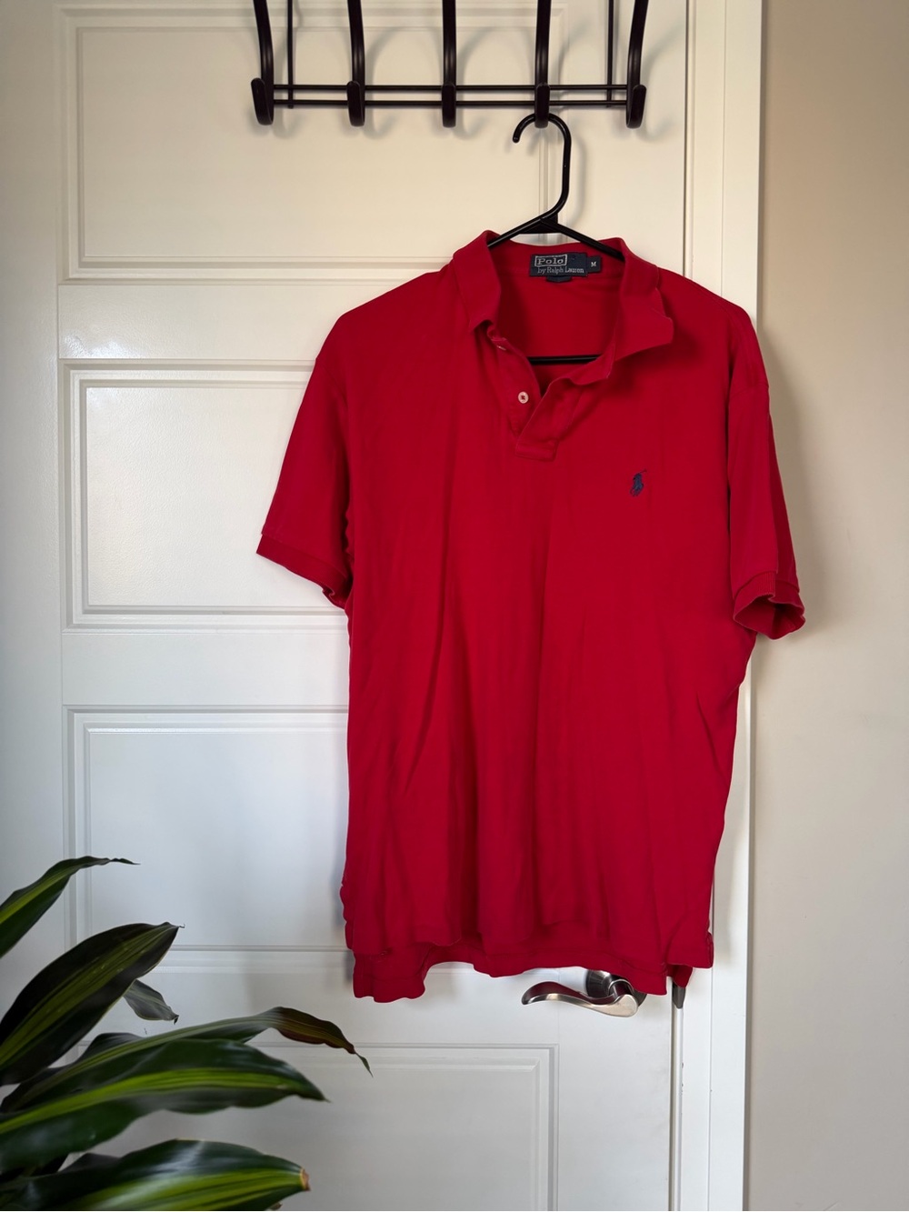 Polo by Ralph Lauren Red Short-Sleeve Polo with Navy Pony
